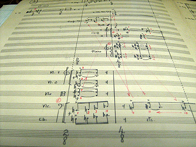 Manuskrip van Variations de Timbres